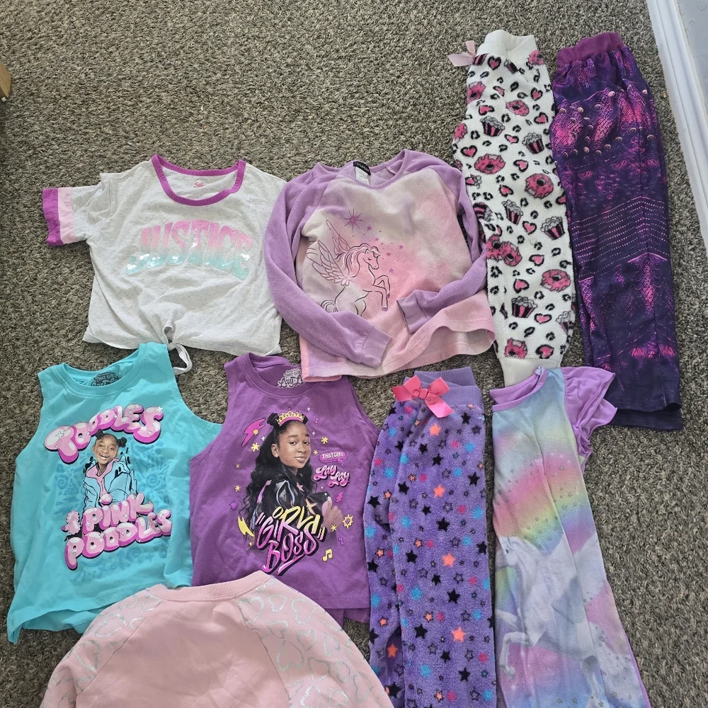 Girls 7-8 Bundle Clothes Colorful